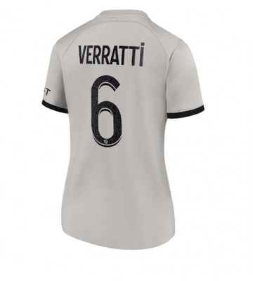 Paris Saint-Germain Marco Verratti #6 Bortedrakt Kvinner 2022-23 Kortermet
